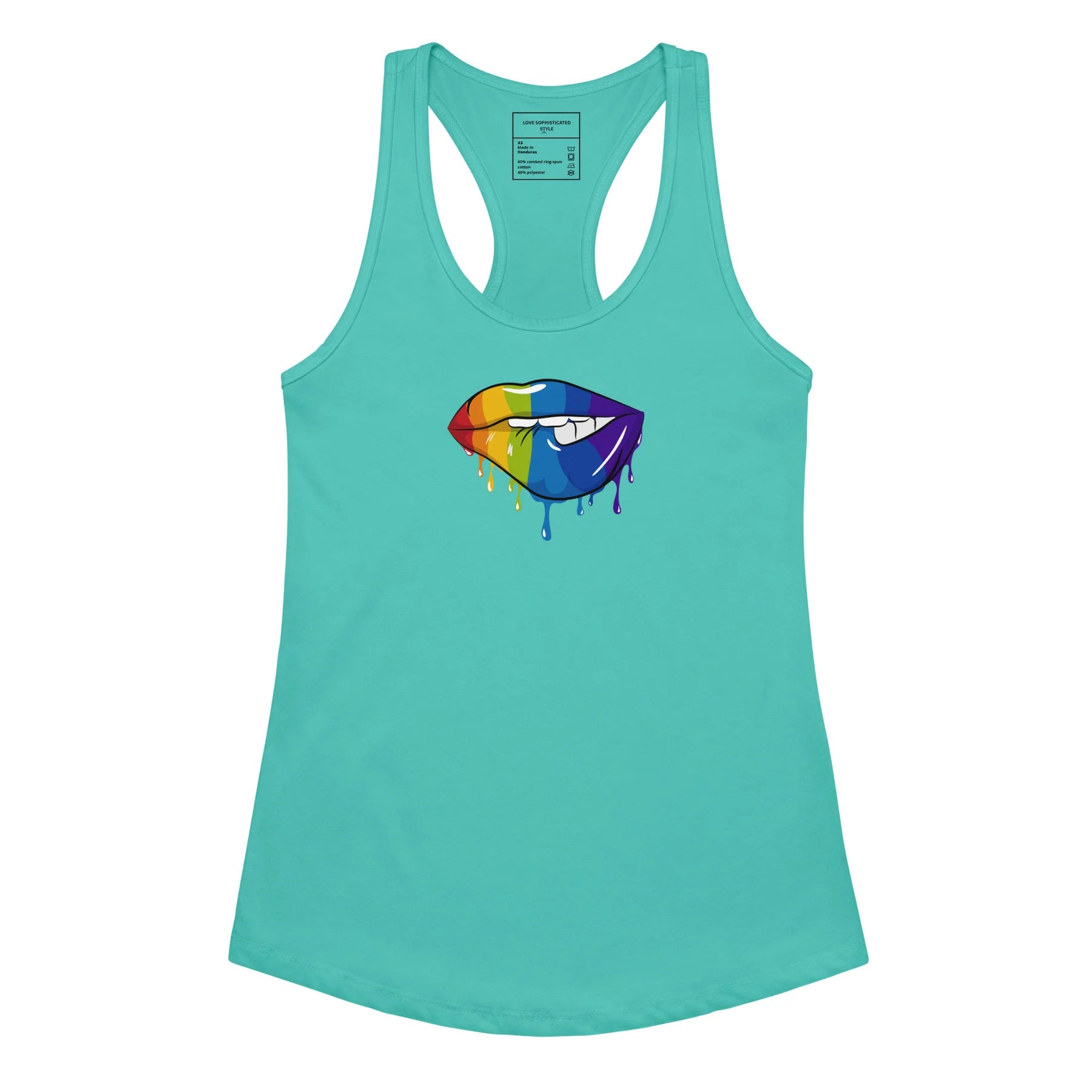 Pride Lips Racerback Tank Top