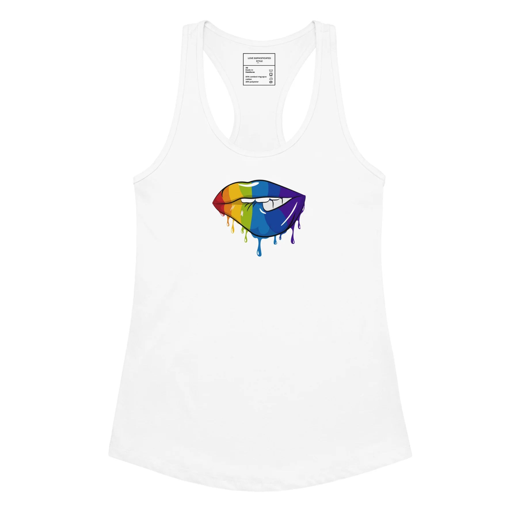 Pride Lips Racerback Tank Top